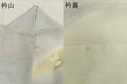 平和屋着物●訪問着　扇面花文　暈し染め　金彩　正絹　逸品　AABK8100fy