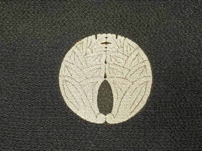 平和屋着物●アンティーク　大正ロマン　黒留袖　刺繍　草花文　暈し染め　金糸　正絹　逸品　AABK8114fy