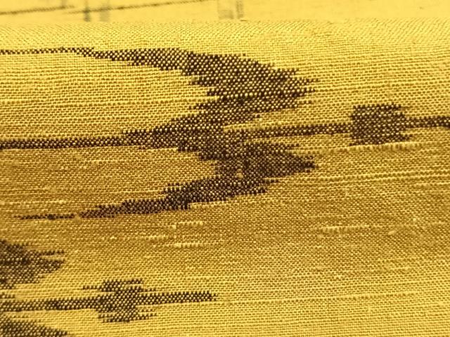 平和屋着物●上質な紬　琉球絣文様　正絹　逸品　AABK8115fy