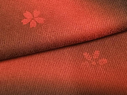 平和屋着物●訪問着　舞花文　暈し染め　正絹　逸品　AABK8118fy