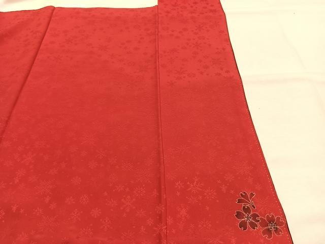 平和屋着物●訪問着　舞花文　暈し染め　正絹　逸品　AABK8118fy