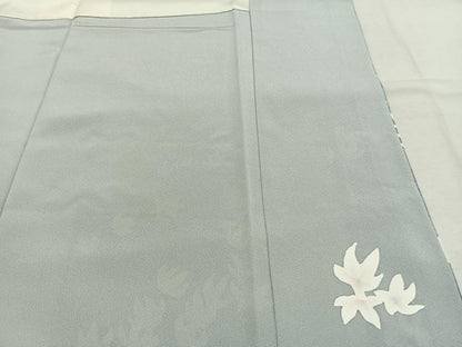 平和屋着物●染色作家　寺島利男　訪問着　舞花文　暈し染め　正絹　逸品　AABK8119fy