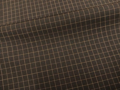 平和屋着物●本場縞大島紬　格子　伊勢丹扱い　正絹　逸品　AABK8122ph