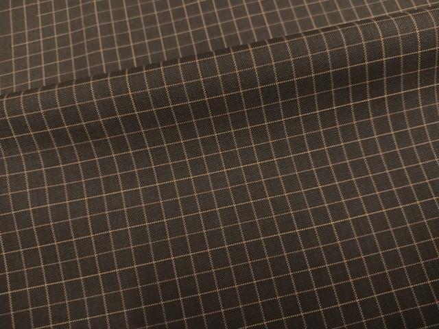 平和屋着物●本場縞大島紬　格子　伊勢丹扱い　正絹　逸品　AABK8122ph