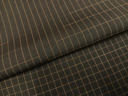 平和屋着物●本場縞大島紬　格子　伊勢丹扱い　正絹　逸品　AABK8122ph