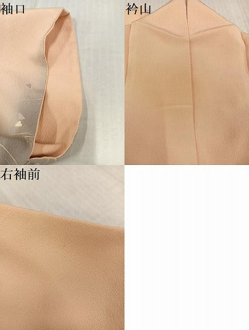 平和屋着物●訪問着　草花文　暈し染め　金彩　正絹　逸品　AABK8126ph