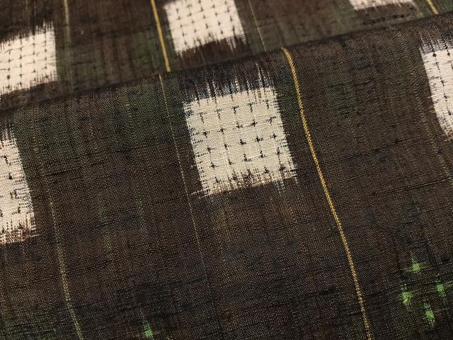 平和屋着物●上質な紬　間道　正絹　逸品　AABK8128ph