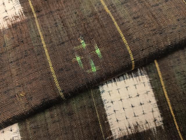 平和屋着物●上質な紬　間道　正絹　逸品　AABK8128ph