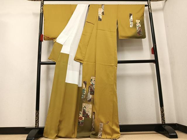 平和屋着物●TOKI志すい キモノモードオリジナルブランド　訪問着　草花文　暈し染め　金銀彩　正絹　逸品　未使用　AABK8131ph