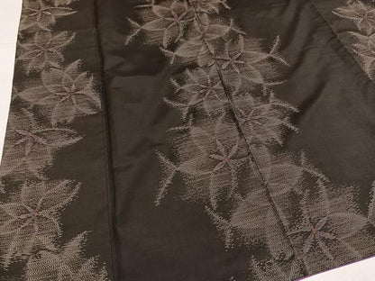 平和屋着物●本場大島紬　花間道　やまと誂製　正絹　逸品　AABK8132ph
