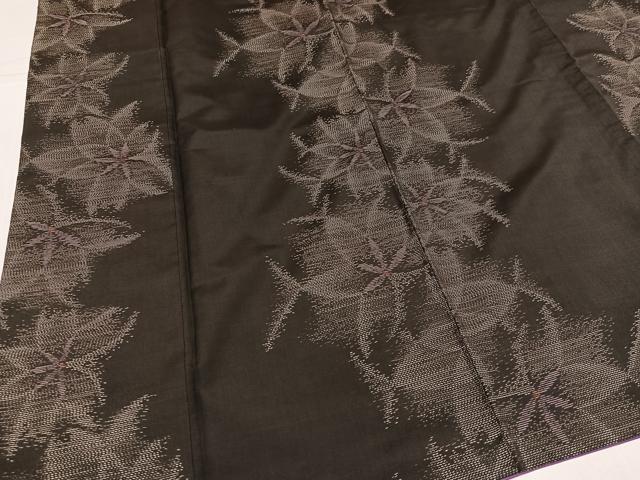 平和屋着物●本場大島紬　花間道　やまと誂製　正絹　逸品　AABK8132ph