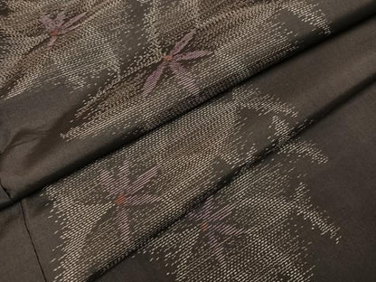 平和屋着物●本場大島紬　花間道　やまと誂製　正絹　逸品　AABK8132ph