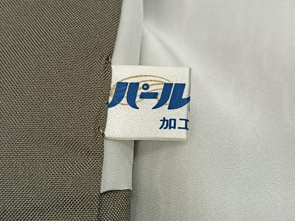 平和屋着物●訪問着　紬地　笹竹文　正絹　逸品　AABK8141ph