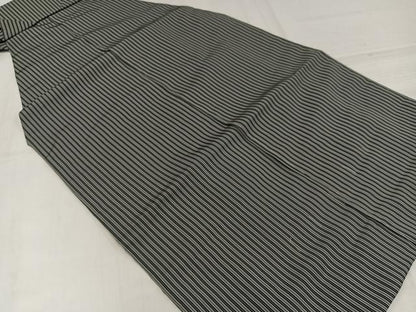 平和屋着物●男性　馬乗り袴　縞　正絹　逸品　未使用　AABK8151ph