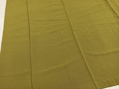 平和屋着物●上質な色無地　梅幸茶色　正絹　逸品　AABK8154ph