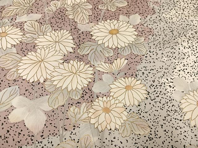 平和屋着物●訪問着　草花文　金彩　ますいわ屋扱い　正絹　逸品　AABK8158ph