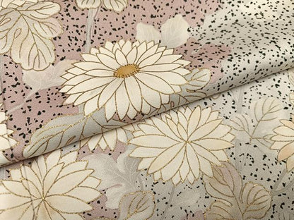 平和屋着物●訪問着　草花文　金彩　ますいわ屋扱い　正絹　逸品　AABK8158ph