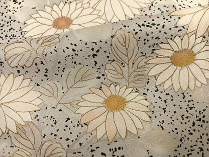 平和屋着物●訪問着　草花文　金彩　ますいわ屋扱い　正絹　逸品　AABK8158ph
