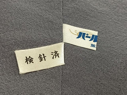 平和屋着物●上質な色無地　銀鼠色　正絹　逸品　AABK8161ph