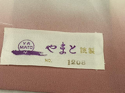 平和屋着物●訪問着　刺繍　葡萄　栗鼠　暈し染め　金銀彩　やまと誂製　正絹　逸品　AABK8165ph