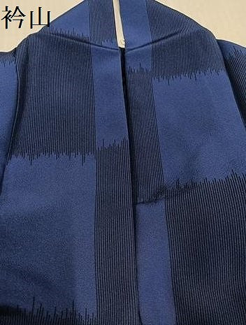 平和屋着物●上質な小紋　市松文　背抜き仕立て　正絹　逸品　AABK8166ph