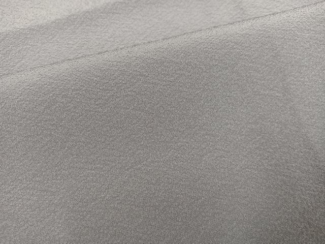 平和屋着物●上質な色無地　銀鼠色　ロング丈　正絹　逸品　AABK8168ph