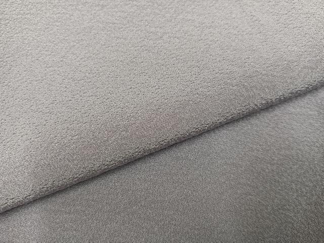 平和屋着物●上質な色無地　銀鼠色　ロング丈　正絹　逸品　AABK8168ph