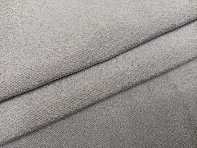 平和屋着物●上質な色無地　銀鼠色　ロング丈　正絹　逸品　AABK8168ph
