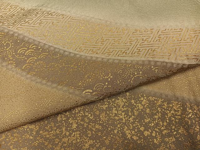 平和屋着物●訪問着　作家物　絞り　吉祥花文　暈し染め　金彩　正絹　逸品　AABK8171ph