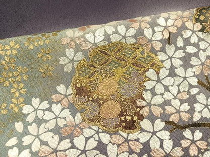 平和屋着物●豪華色留袖　駒刺繍　雪輪花文　暈し染め　金銀彩　正絹　逸品　AABK8173ph