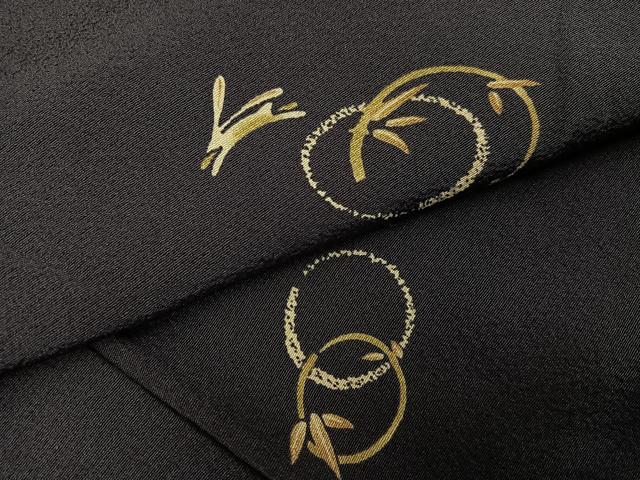 平和屋着物●上質な小紋　兎笹文　正絹　逸品　AABK8182ph