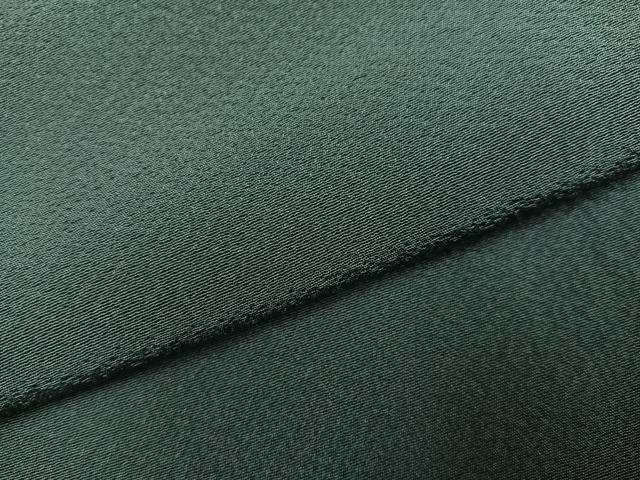 平和屋着物●上質な色無地　草色　正絹　逸品　AABK8185ph