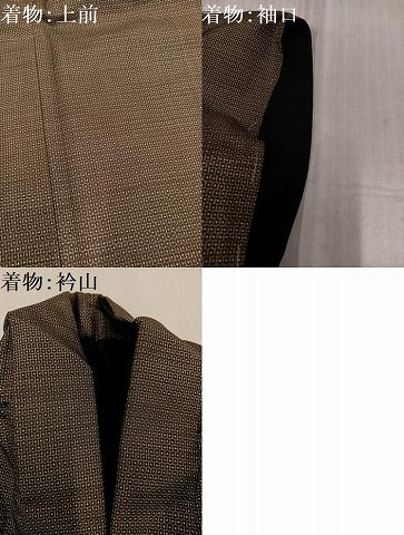 平和屋着物●男性　本場大島紬　アンサンブル　100亀甲　総詰め　正絹　逸品　AABK8203ph