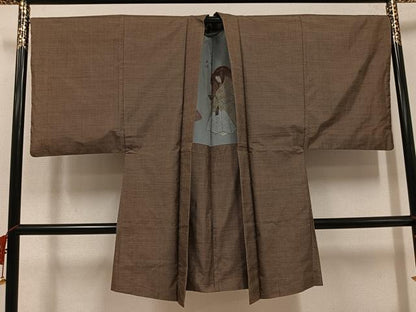 平和屋着物●男性　本場大島紬　アンサンブル　100亀甲　総詰め　正絹　逸品　AABK8203ph