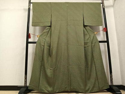 平和屋着物●上質な小紋　霞地紋　正絹　逸品　AABK8206ph