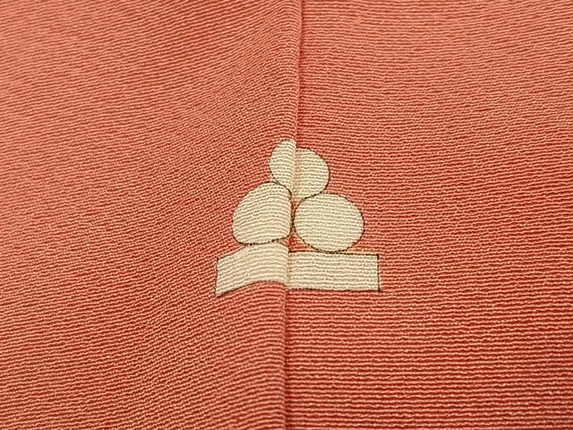 平和屋着物●上質な色無地　曙色　正絹　逸品　AABK8211ph
