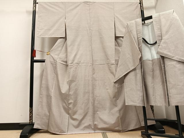 平和屋着物●本場大島紬　アンサンブル　100亀甲　総詰め　正絹　逸品　AABK8212ph