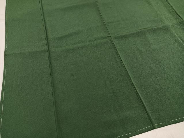 平和屋着物●上質な色無地　老竹色　正絹　逸品　未使用　AABK8217ph