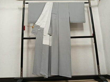 平和屋着物●上質な色無地　蕎麦切色　正絹　逸品　AABK8240ph