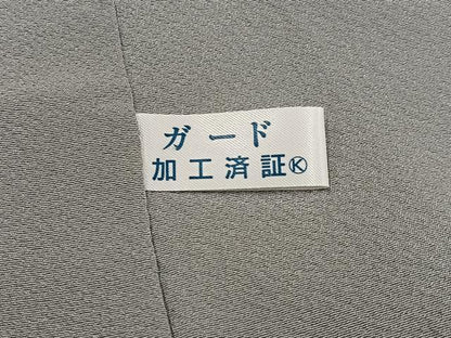 平和屋着物●上質な色無地　蕎麦切色　正絹　逸品　AABK8240ph