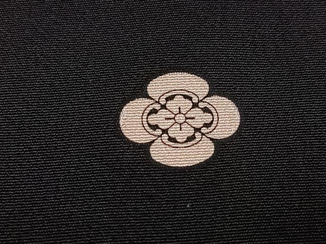 平和屋着物●豪華黒留袖　友禅　作家物　鴛鴦風景草花文　正絹　逸品　AABK8241ph
