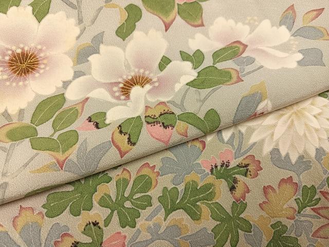 平和屋着物●本加賀友禅作家　梶山伸　色留袖　枝花文　暈し染め　大丸扱い　正絹　逸品　AABK8246ph