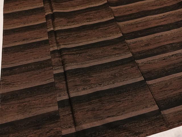 平和屋着物●本場大島紬　横段文　正絹　逸品　未使用　AABK8247ph