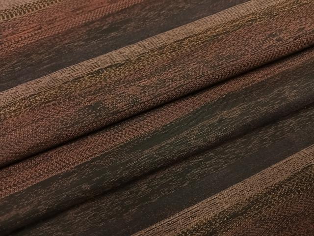 平和屋着物●本場大島紬　横段文　正絹　逸品　未使用　AABK8247ph