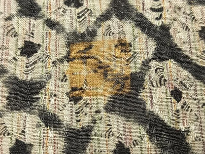 平和屋着物●1897年創業 名門岡野 本場筑前博多織 千年工房　紬　蜘蛛絞り　まるやま扱い　正絹　逸品　AABK8248ph