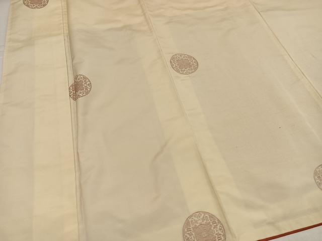 平和屋着物●上質な紬　花丸文　正絹　逸品　AABK8250ph