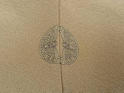 平和屋着物●訪問着　駒刺繍　竹屋町刺繍　草花熨斗文　金彩　正絹　逸品　AABK8266ph