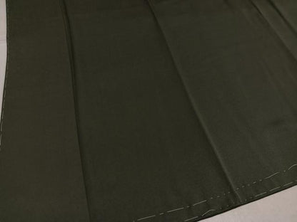 平和屋着物●上質な色無地　藍媚茶色　正絹　逸品　未使用　AABK8269ph