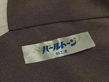 平和屋着物●訪問着　竹屋町刺繍　花丸文　金彩　鬼しぼ縮緬　正絹　逸品　AABK8275ph