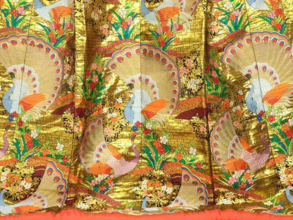 平和屋本店●色打掛　和装　婚礼　結婚式　花嫁　神社挙式　唐織　孔雀草花文　金糸　逸品　AABK8284fw